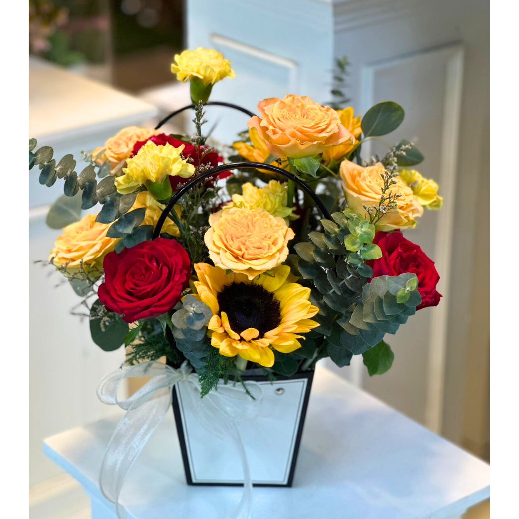 "Trust Me" Basket of Flowers