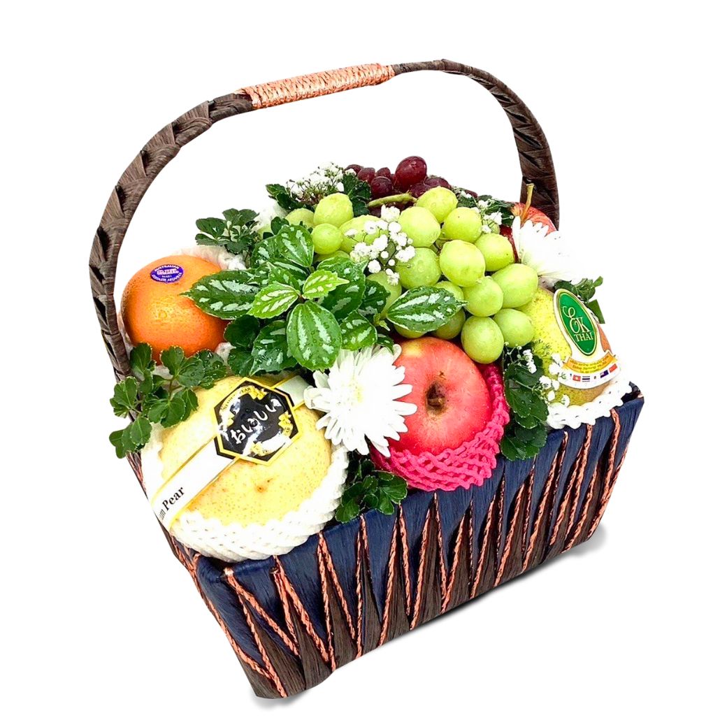 "The Sparkling" Basket Of Fruits