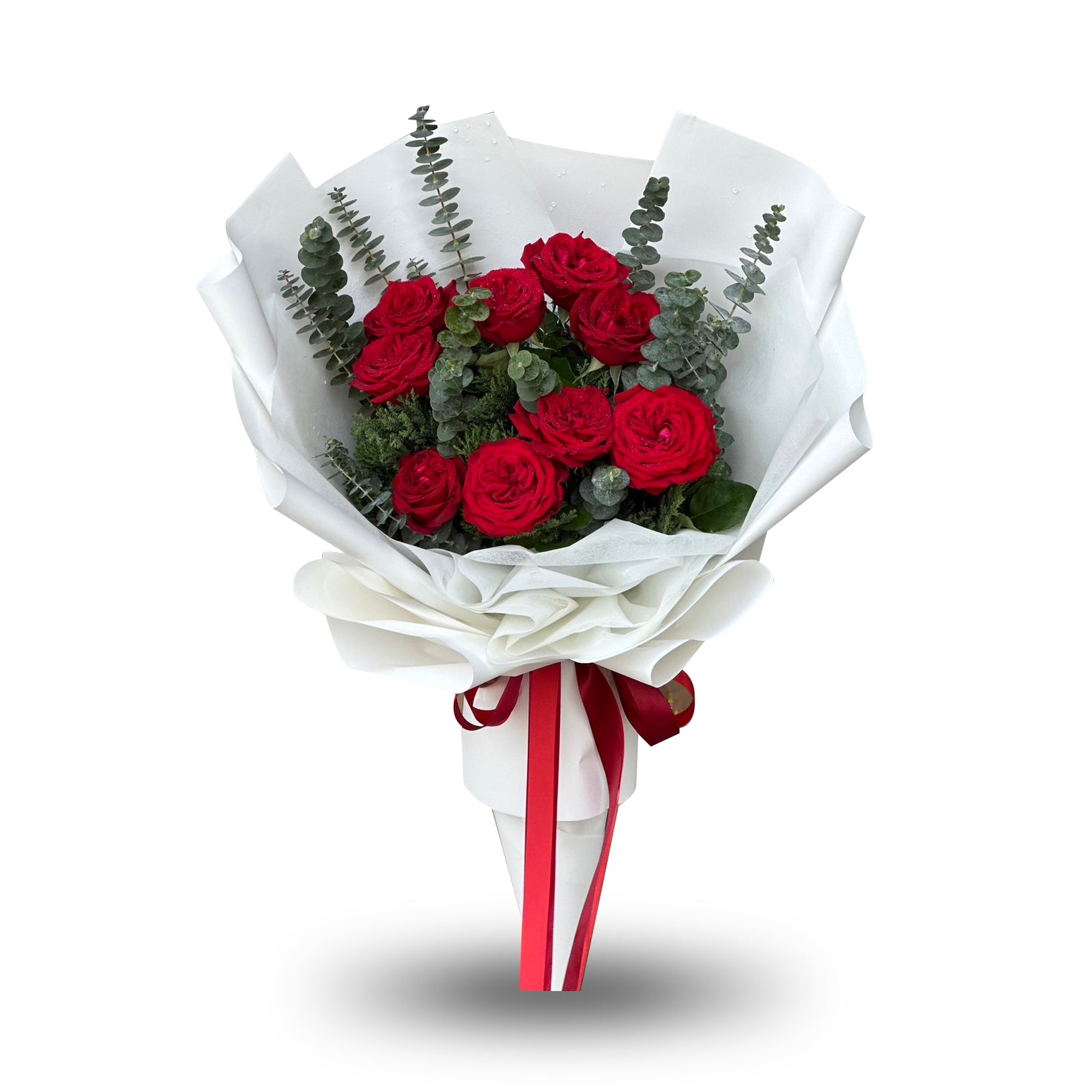 "My Baby" bouquet of 10 red roses