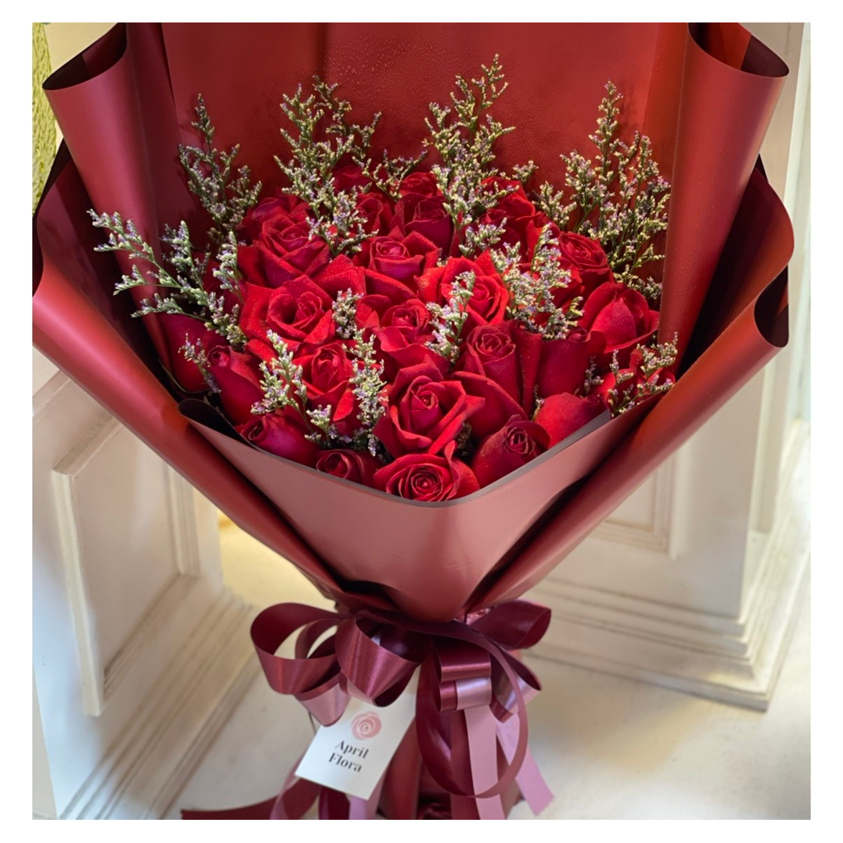 "My Heart" Large Bouquet Of 30 Red Roses - Phuket