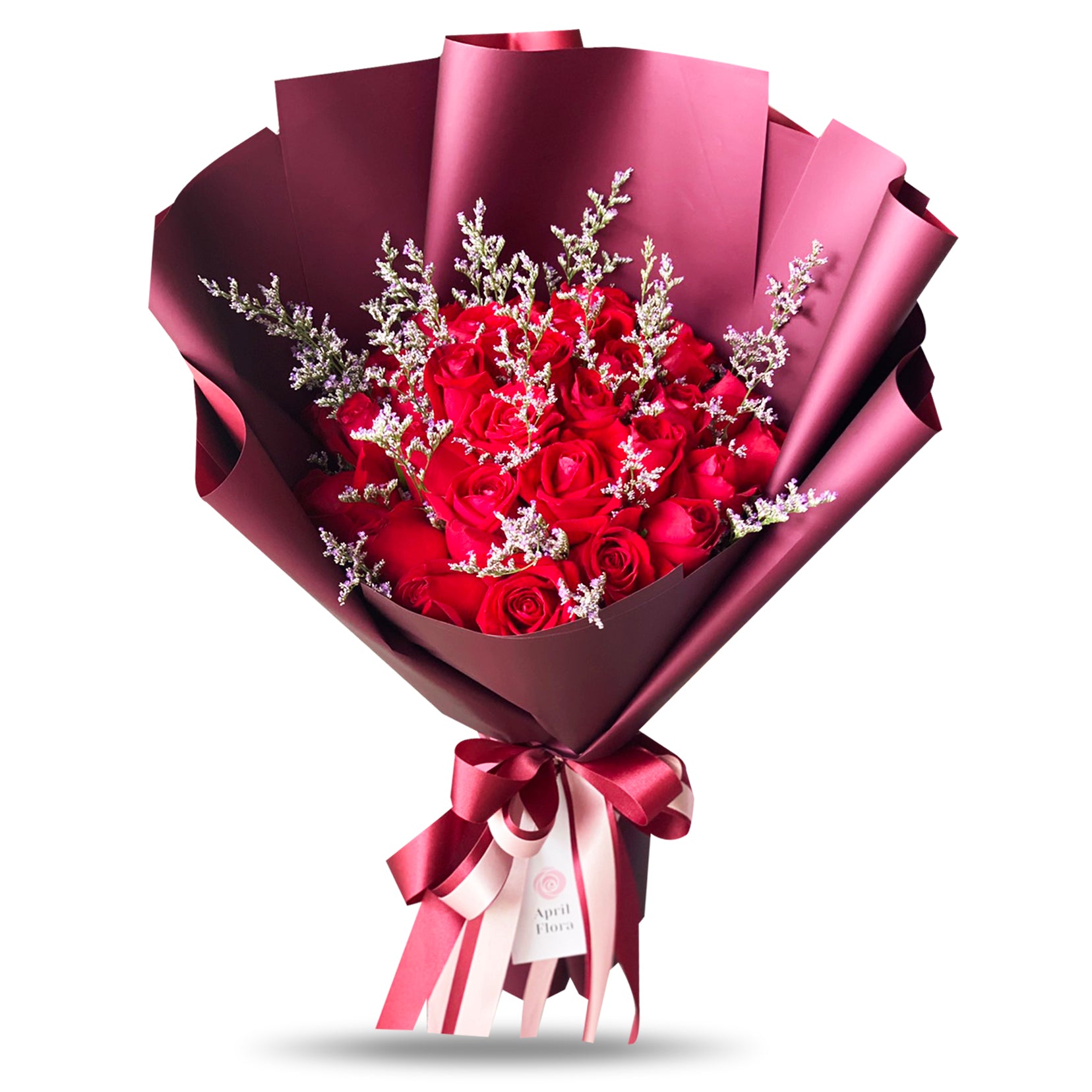 "My Heart" Large Bouquet Of 30 Red Roses