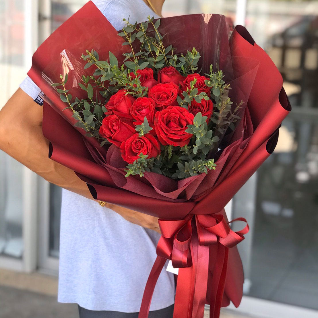 Red Rose Flowers Bouquet